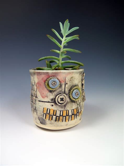 Ceramic Handbuilt Planters - Etsy - muktibox.com
