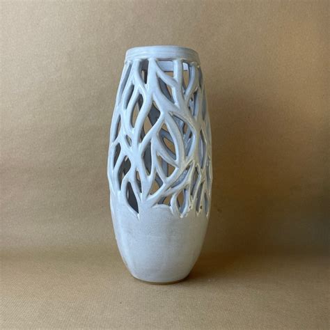 Ceramic Pierced Vase - Etsy - muktibox.com