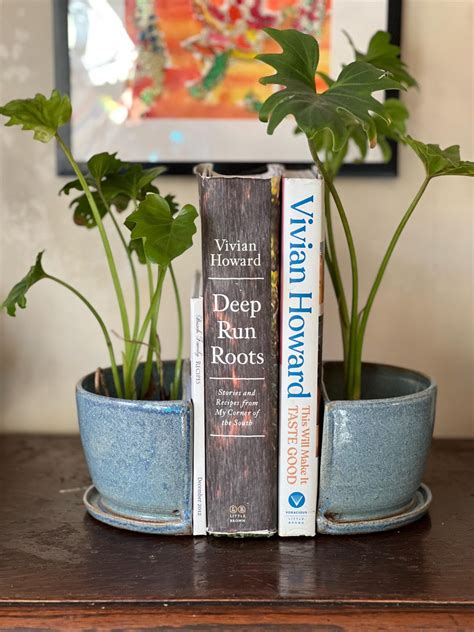 Ceramic Planter Bookends - Etsy - muktibox.com