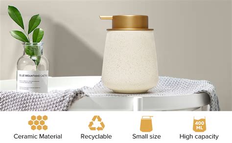 Ceramic Soap Dispenser Bottle | Bathroom & Kitchen … - muktibox.com