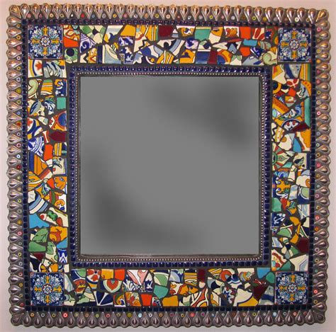 Ceramic Tile Frame Mirror - Etsy - muktibox.com