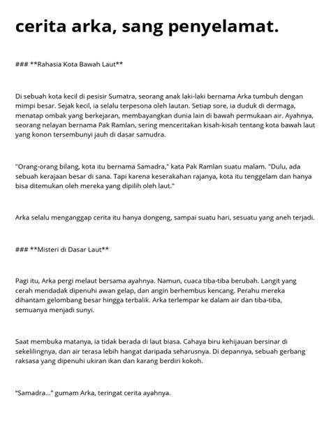 Cerita Arka, Sang Penyelamat. | PDF - Scribd - raincitystudios.com