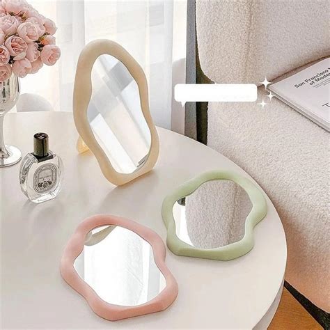 CERMIN Makeup AWAN Standing Aesthetic Mirror Cloud Kaca Meja Rias ... - raincitystudios.com