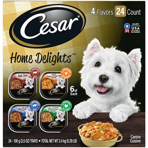 CESAR Soft Wet Dog Food HOME DELIGHTS & Classic Loaf in …