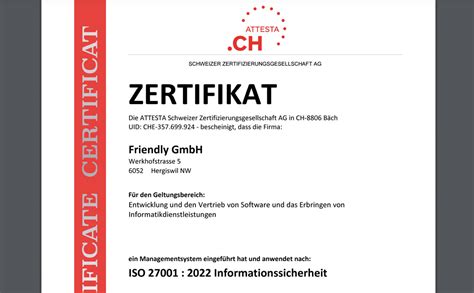 CFA-001 Zertifizierung