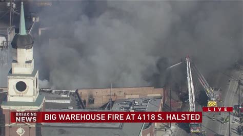 CFD battling massive warehouse fire in Back of the Yards