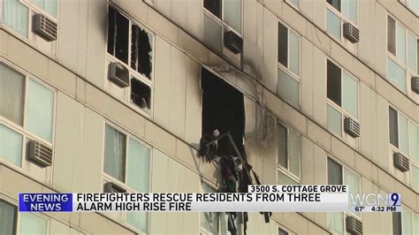 CFD rescue residents from 3 alarm high rise fire on South Side