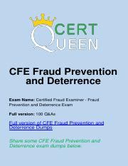 CFE-Fraud-Prevention-and-Deterrence Deutsch Prüfung