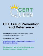 CFE-Fraud-Prevention-and-Deterrence Prüfungsaufgaben.pdf