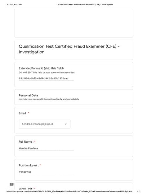 CFE-Investigation Online Test
