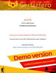 CFE-Law PDF Demo