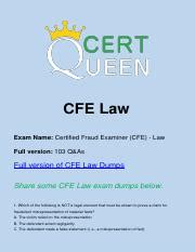 CFE-Law Tests