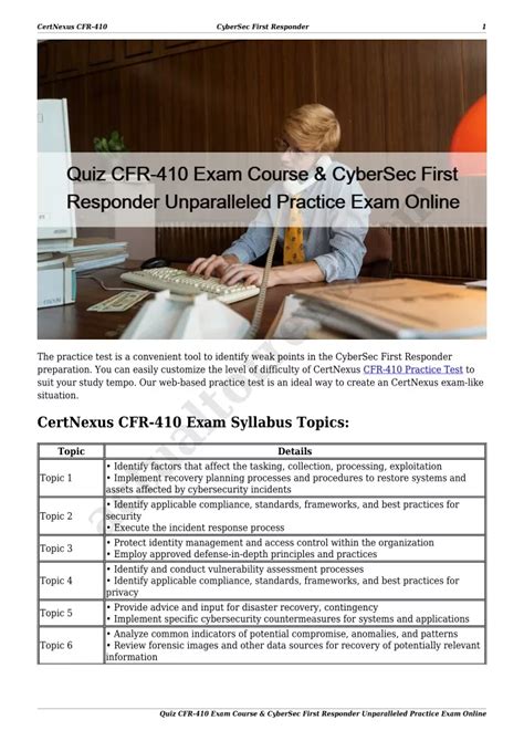 CFR-410 Examsfragen