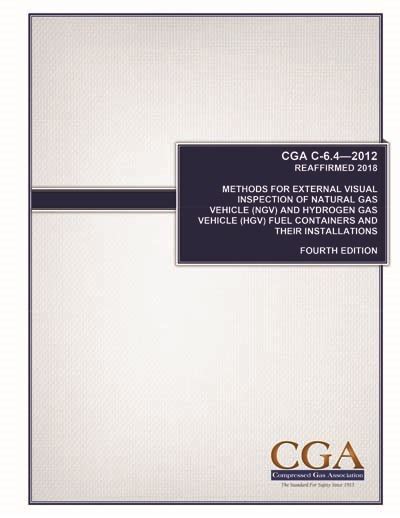 CGA C 6.4 : 2012 METHODS FOR EXTERNAL VISUAL INSPECTION …