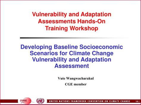 CGE HANDS-ON TRAINING ON VULNERABILITY AND ADAPTATION ASSESSMENT …