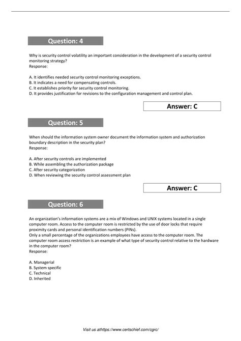 CGRC Exam Quiz