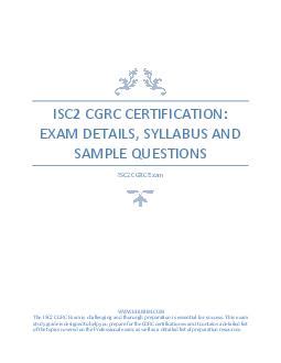 CGRC Reliable Test Syllabus