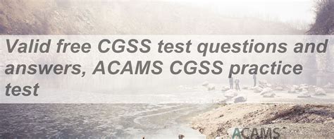 CGSS Tests