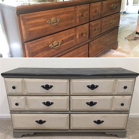 CHALK PAINT FURNITURE BEFORE AND AFTER