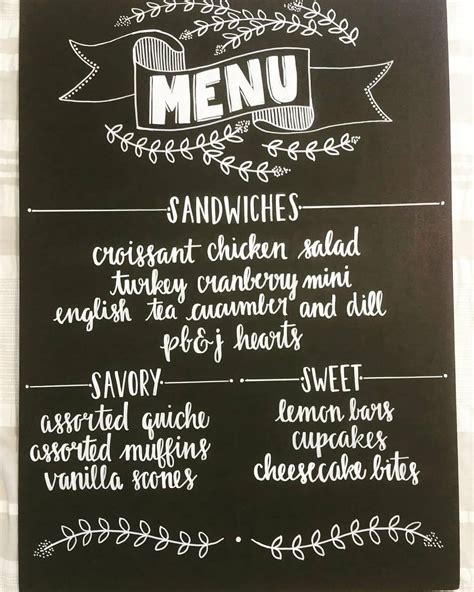 Chalkboard Menu Ideas - muktibox.com