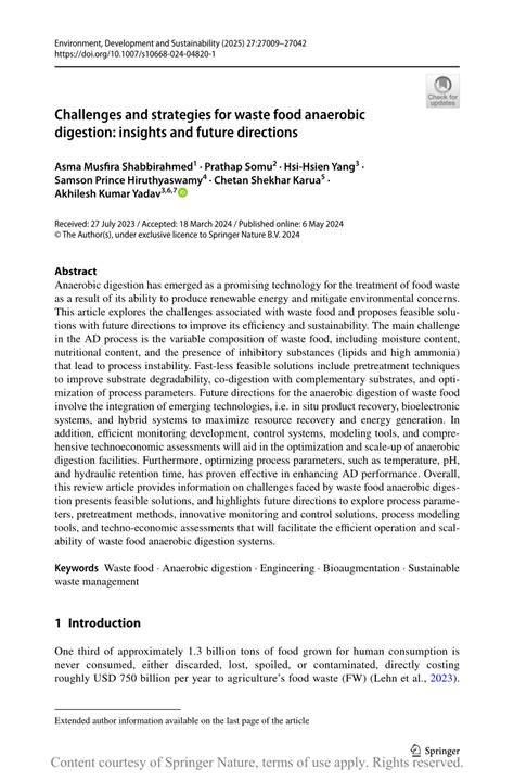 Challenges and strategies for waste food anaerobic digestion - raincitystudios.com