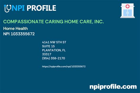 CHANCE HOME CARE, INC. NPI 1033610266