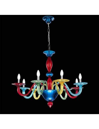 Chandelier Carnevale - Mewah - Kaca Murano Asli - wintechmobiles.com