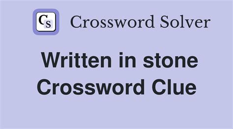 CHANGE INTO STONE crossword clue - All synonyms