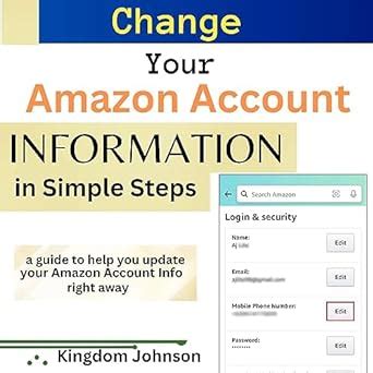 Read Change Your Amazon Account Information Now Simple Steps To Help You Change Your Amazon Account Settings In 60 Seconds By Donald Spark