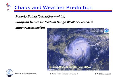 Chaos and Weather Prediction - ECMWF - wintechmobiles.com
