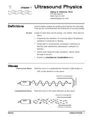 Chapter 1. Ultrasound Physics - McGraw Hill Medical - wintechmobiles.com