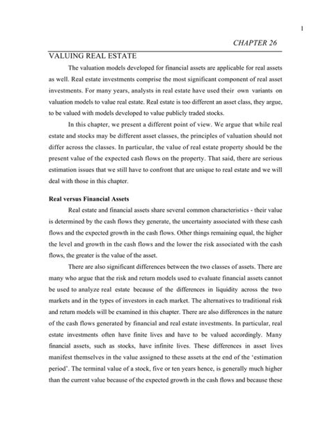 CHAPTER 26 VALUING REAL ESTATE - New York University - coolestguyplanet.net