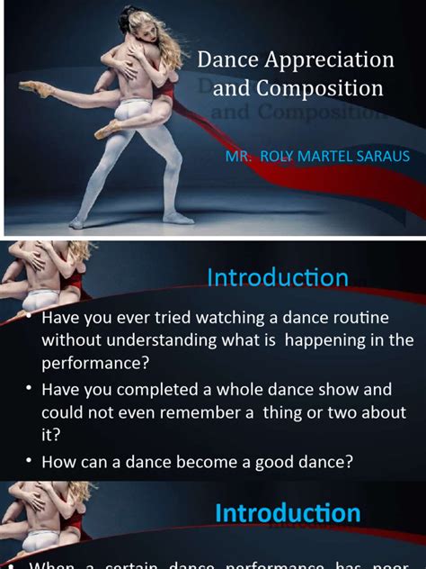 CHAPTER 3: DANCE APPRECIATION AND COMPOSITION - Chegg