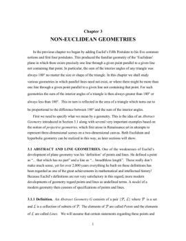 Chapter 3 NON-EUCLIDEAN GEOMETRIES - IIT - wintechmobiles.com
