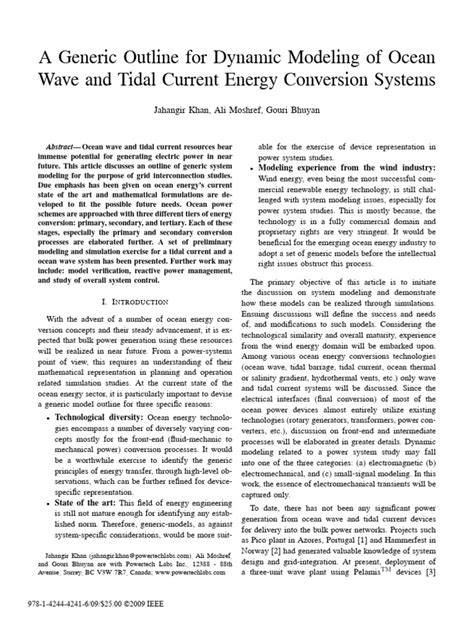 Chapter 3 Ocean Current Energy Conversion - ScienceDirect - raincitystudios.com