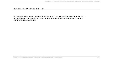 CHAPTER 5 CARBON DIOXIDE TRANSPORT, INJECTION AND …