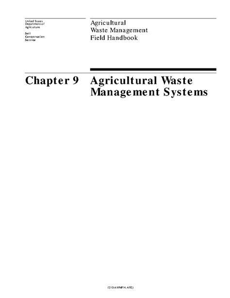 Chapter 9 Agricultural Waste Management Systems - USDA - raincitystudios.com