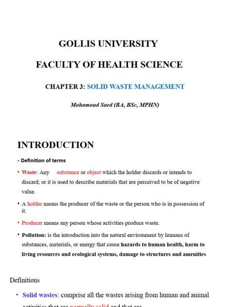Chapter Three COLLECTION OF SOLID WASTE - raincitystudios.com