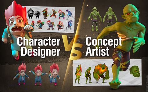 Character Designer vs Concept Artist - Polydin - muktibox.com