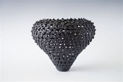 Charcoal Black Porcelain Vase - seva ceramics - muktibox.com