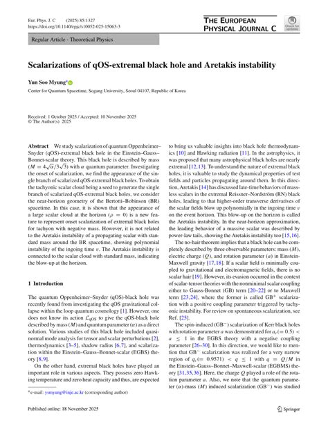 Charged qOS-extremal black hole and its scalarization by entropy ... - wintechmobiles.com