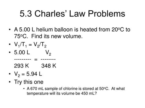 Charles' Law Problems #1 - 10 - ChemTeam - wintechmobiles.com
