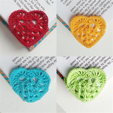 CHARMing Heart Bookmark - Free Pattern....LIVE video Let