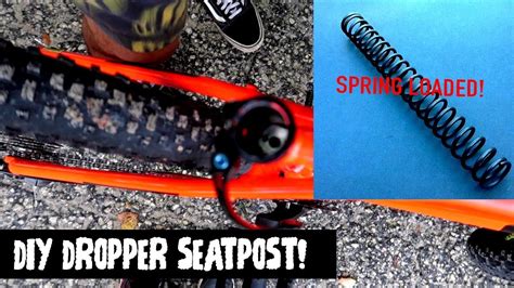 CHEAP Dropper post DIY DROPPER SEATPOST! YouTube