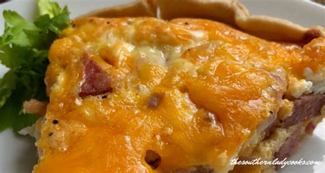 CHEESY SHRIMP AND SAUSAGE QUICHE - The Southern Lady Cooks