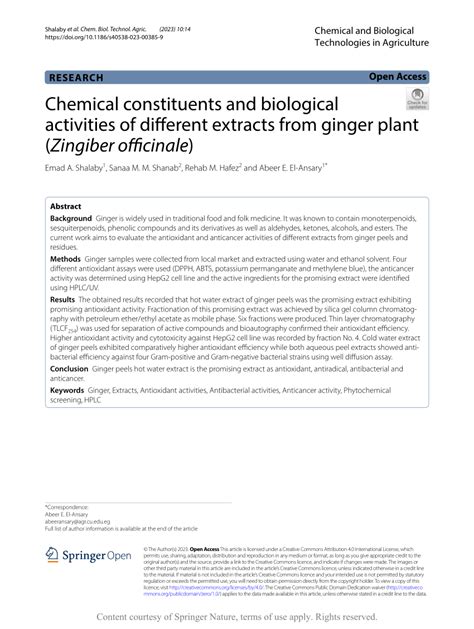 Chemical constituents and biological activities of different extracts ... - muktibox.com