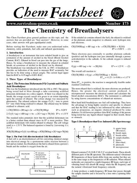 Chemistry of Breathalyzer Technologies - wintechmobiles.com