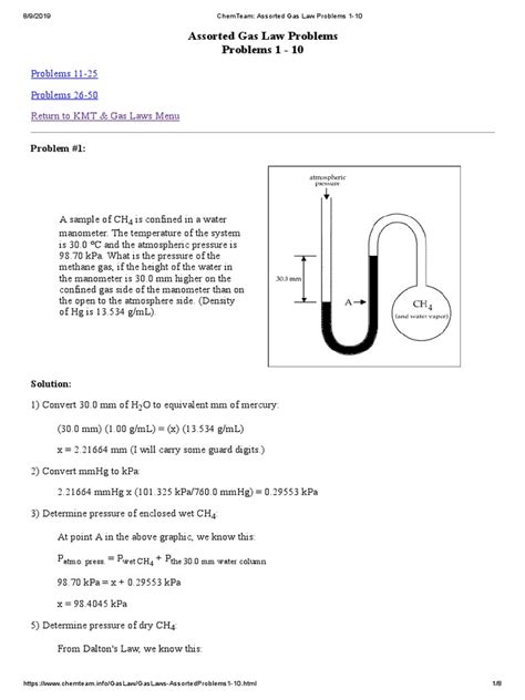 ChemTeam: Gas Law - Gay-Lussac's Law - Problem 1-10 - wintechmobiles.com