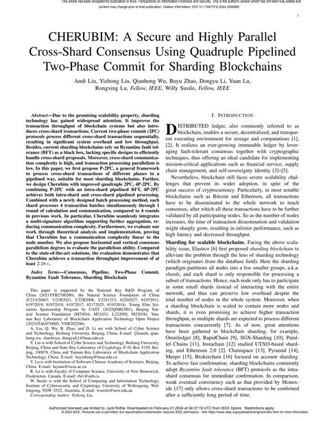 CHERUBIM: A Secure and Highly Parallel Cross-Shard.