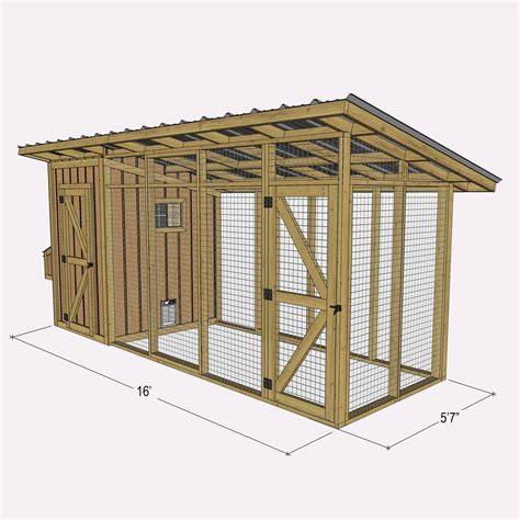 Chicken Coop Plans With Run Easy - Etsy - raincitystudios.com